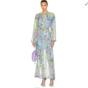 Hemant & Nandita Laya Belted Maxi Dress